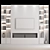  Modern TV Wall Unit 02 3D model small image 6