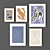 5-Piece Frame Collection: Various Sizes & Textures 3D model small image 1