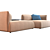 Cozy Italia Sofa, Composition 01 3D model small image 3