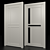 Modern Ivory Door: Tecnho 3D model small image 5