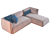 Cozy MDM Italia Sofa 3D model small image 1