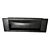 Black Iron Sink Handle 96mm 3D model small image 3