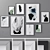 Artful Memories: 104-Piece Photo Frame Set 3D model small image 1