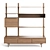 Oak Shelving Cupboard - 42.5x150x160 cm 3D model small image 2