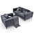 Luxury Modern Sofa - Natuzzi Golf 3D model small image 1