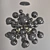 Modern Molecule Chandelier 3D model small image 1