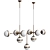 Elegant Brass Peggy Chandelier: Stunning Illumination in 9 Lamps 3D model small image 3