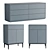 Customizable Pixel Cabinet Chest 3D model small image 3