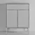 Customizable Pixel Cabinet Chest 3D model small image 2