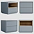 Modular Pixel Cabinet with Color Options 3D model small image 1