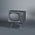 Vintage Television Set 3D model small image 4