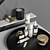 Elegant Vanity Set with Mirror 3D model small image 6