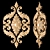 Classic Carving Trim: Detailed CNC & Rendering 3D model small image 3