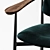 AM.PM Floyd Chair: Stylish Steel Frame with Walnut Armrests 3D model small image 2