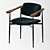 AM.PM Floyd Chair: Stylish Steel Frame with Walnut Armrests 3D model small image 4