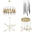 Sputnik Chandelier Collection 3D model small image 1