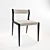 Artu 211 | Contemporary Stackable Chair 3D model small image 1