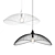 Scandinavian Kasteli Pendant: Modern E27 Suspension 3D model small image 2