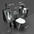 Durable Flush Toilet | MOEFF MF-9111C 3D model small image 3