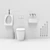 Durable Flush Toilet | MOEFF MF-9111C 3D model small image 4