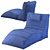 Cozy Contoured Comfort: Ambient Lounge Avatar Sofa 3D model small image 2