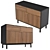 Elegant Belgrave Sideboard in Dark Stained Oak 3D model small image 1