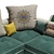 Modern U-Type Fabric Sofa: Luxury Redefined 3D model small image 4