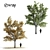 9m Tilia Tree Set: Summer & Fall 3D model small image 1