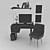 Amalia Brooklyn Workplace Set 3D model small image 2