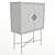 Elegant Bar Cabinet by Hooker Furniture 3D model small image 3