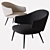 Modern Charlotte Armchair: BoConcept 3D model small image 1