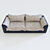 Leal Fabric Sofa 3D model small image 1