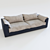 Leal Fabric Sofa 3D model small image 2