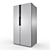 Samsung Glass Finish Side-by-Side Refrigerators 3D model small image 4