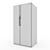 Samsung Glass Finish Side-by-Side Refrigerators 3D model small image 5