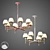 Macaron C Chandelier: Elegant Lighting Solution 3D model small image 1