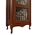 Solid Wood Wardrobe with Glass Doors 3D model small image 4