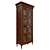 Classic Wood Wardrobe 3D model small image 2