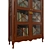 Solid Wood Wardrobe 1400mm 3D model small image 4