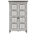 Solid Wood Wardrobe 1400mm 3D model small image 5