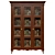 Elegant Wooden Wardrobe 3D model small image 1