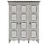 Traditional Wood Wardrobe 3D model small image 5