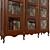 Solid Wood Wardrobe with Glass and Metal Accents 3D model small image 4