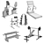 Premium Gym Equipment: V-Ray Render 3D model small image 5