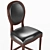 French Style Bar Stool for Elegant Interiors 3D model small image 2