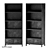 Vintage Locker Bookcase - Loft Concept 3D model small image 1