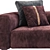 Meroni Bellagio Luxury Sofa 3D model small image 3