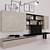 Versatile Sectional Storage Wall Unit 3D model small image 2