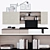Versatile Sectional Storage Wall Unit 3D model small image 4