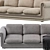 Arabic Style Sofa: W200 x D91 x H65cm 3D model small image 3